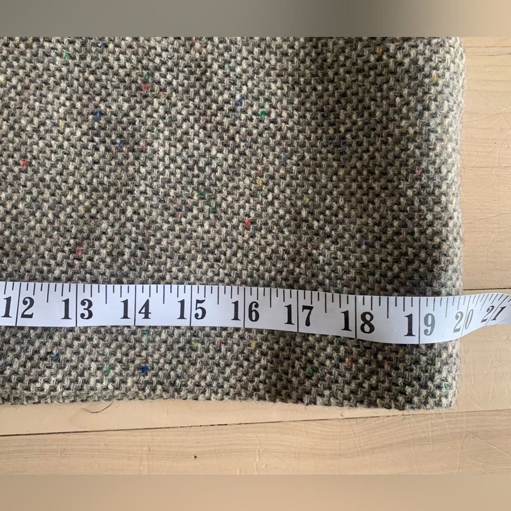 VINTAGE - San Bo Tweed Wool-Blend Jacket with Faux Leather Trim - Picture 8 of 14